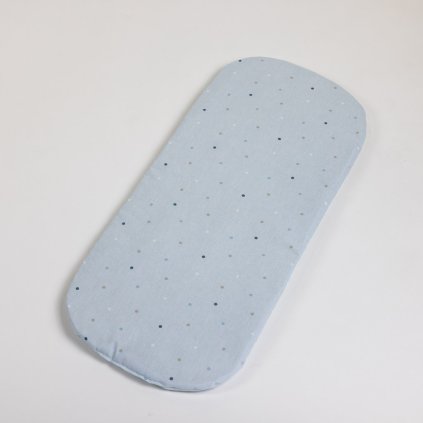 podlozka do kocarku modry puntik 1