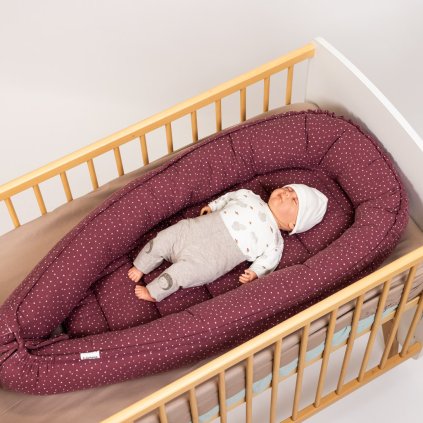 hnizdecko pro miminko tulimese muselinove visnove s puntikem 1 (1)