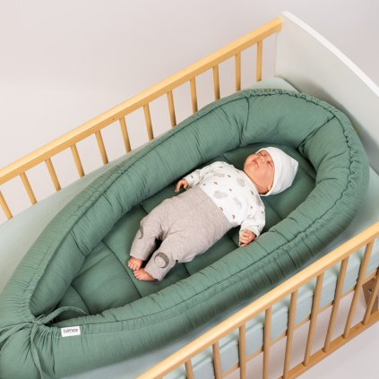 hnizdecko pro miminko tulimese zelene muselinove matove 6