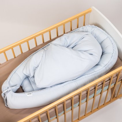 hnizdecko pro miminko tulimese muselinove baby blue modre 4