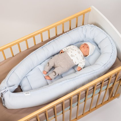 hnizdecko pro miminko tulimese muselinove baby blue modre 5