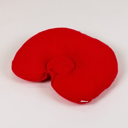 podhlavnicek tulimese stabilizacni polstarek pro miminko muselin cerveny