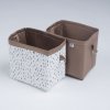 Košíček KRÁTKÉ ČÁRKY hnědý (VARIANTY PROVEDENÍ: SOUPRAVA KOŠÍČKŮ)