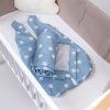 spaci pytel pro miminko celorocni tulimese modra klubicka sedy fleece (2)