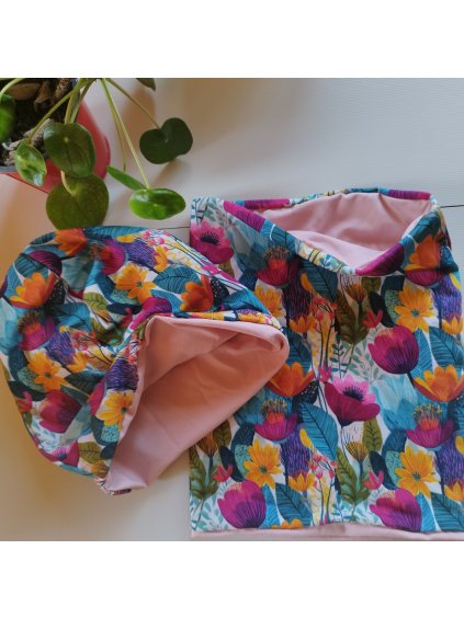 Set čiapka a nákrčník  3 - 7 rokov