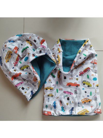 Set čiapka a nákrčník  3 - 7 rokov