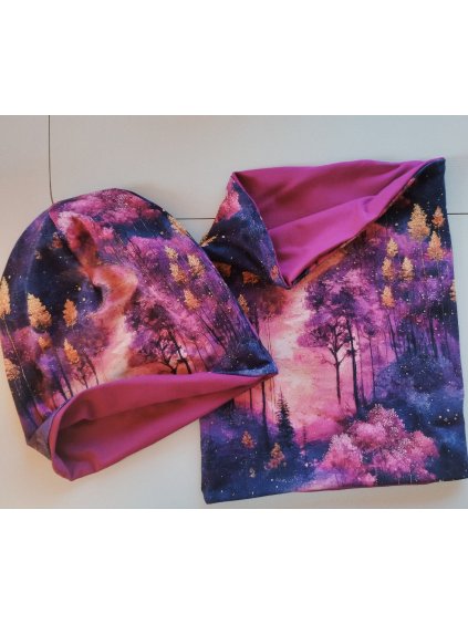 Set čiapka a nákrčník  3 - 7 rokov