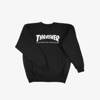 THRASHER SKATE MAG CREW BLACK