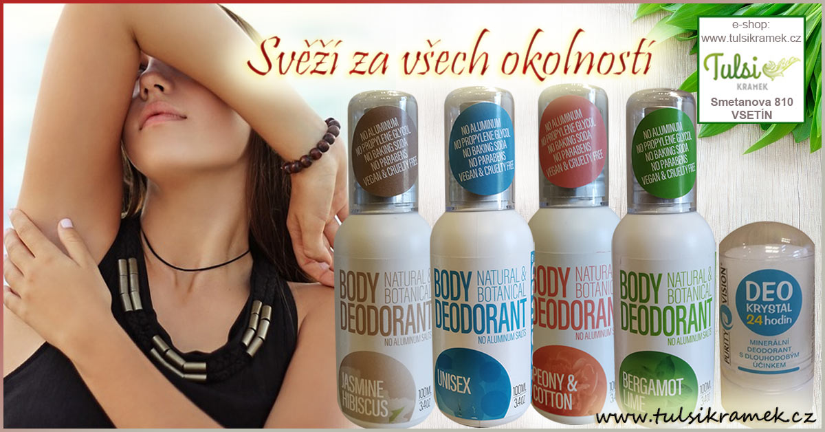 Svěží za všech okolností s deodoranty bez hliníku