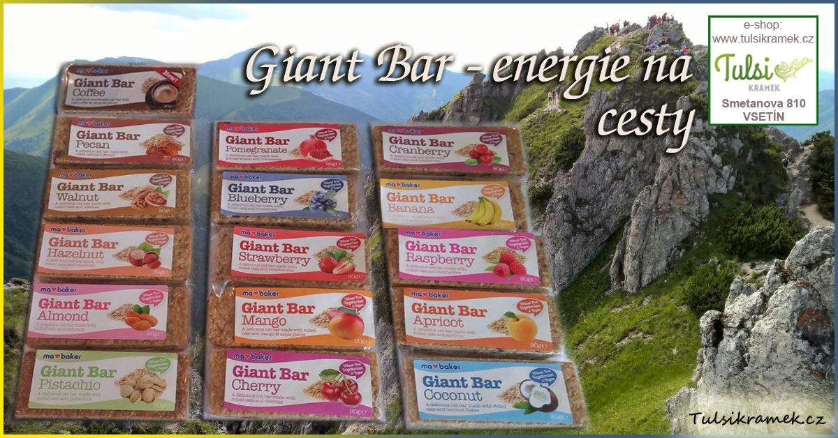 Obří ovesné tyčinky Giant Bar