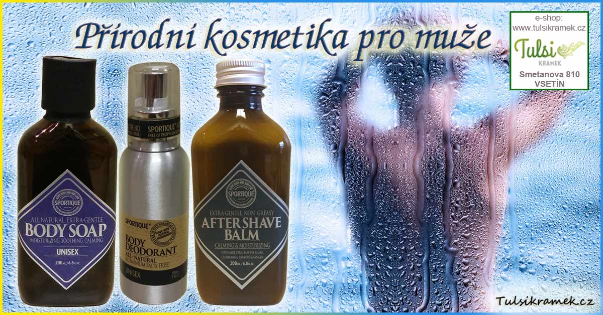 Přírodní kosmetika pro muže