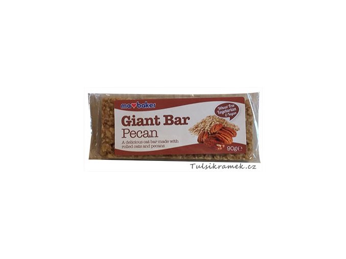 GIANT BAR OBŘÍ OVESNÁ TYČINKA PEKANOVÉ OŘECHY 90g