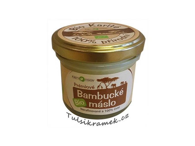 100% BIO ČISTÉ PRÉMIOVÉ BAMBUCKÉ MÁSLO BIO 120 ml