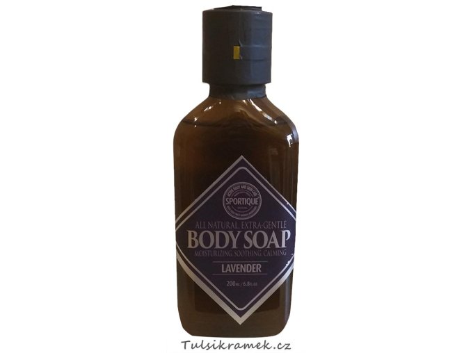 BODY SOAP - LEVANDULE - PŘÍRODNÍ OBL. A TĚLOVÉ MÝDLO 200 ml