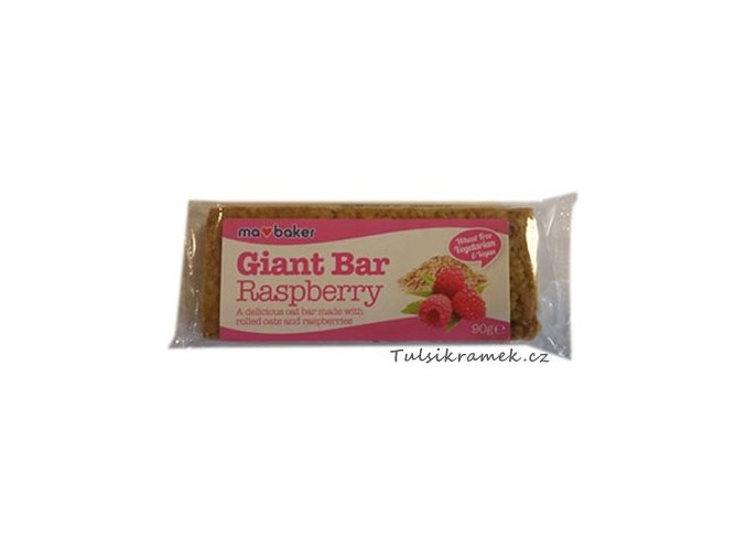 GIANT BAR OBŘÍ OVESNÁ TYČINKA MALINOVÁ 90g