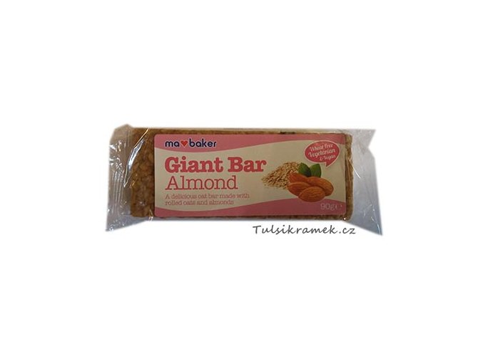 GIANT BAR OBŘÍ OVESNÁ TYČINKA MANDLOVÁ 90g