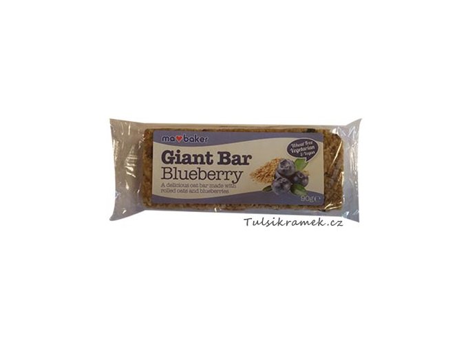 GIANT BAR OBŘÍ OVESNÁ TYČINKA BORŮVKOVÁ 90g