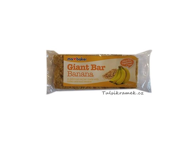 GIANT BAR OBŘÍ OVESNÁ TYČINKA BANÁNOVÁ 90g