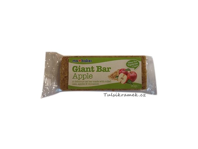 GIANT BAR OBŘÍ OVESNÁ TYČINKA JABLEČNÁ 90g