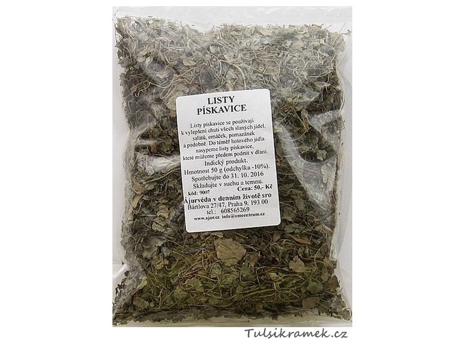 PÍSKAVICE LISTY  (ŘECKÉ SENO) 50g