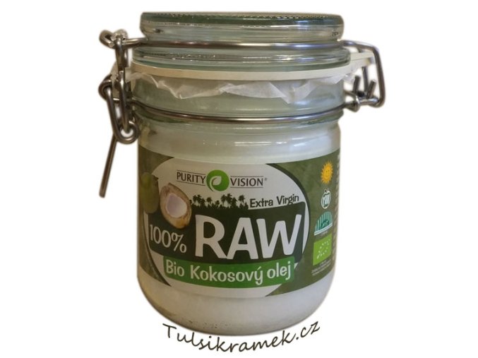 purity vision raw kokosovy olej 300ml