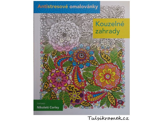 antistresove omalovanky kouzelne zahrady nikolett corley