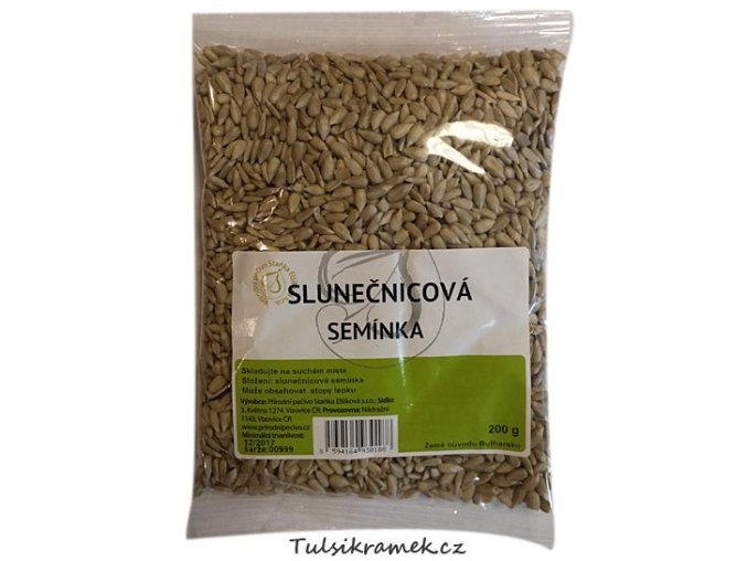 slunecnicova semena 200 g prirodni pecivo elsikova