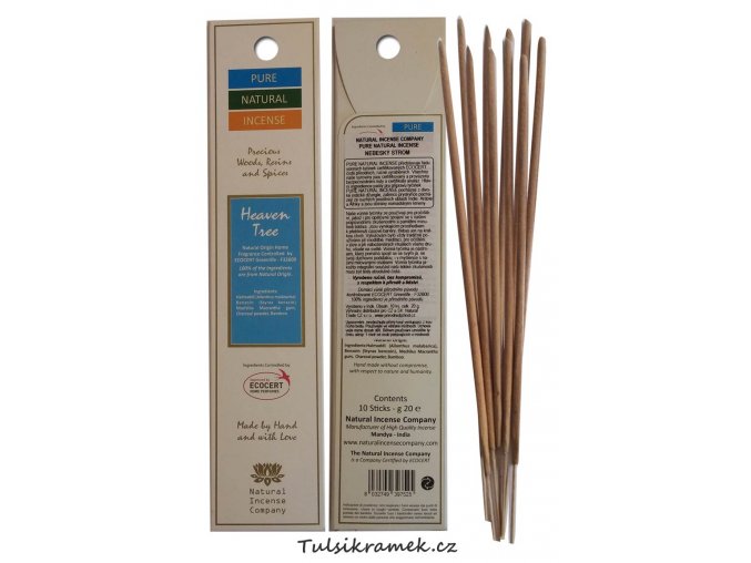 pure natural incense vonne tycinky nebesky strom