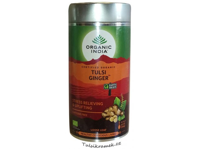 organic india tulsi zazvor ginger plech