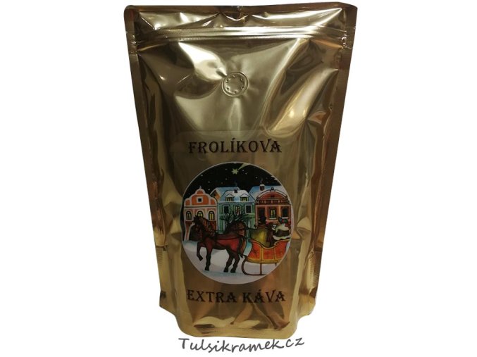 frolíkova extra káva vánoční zrnková 250g