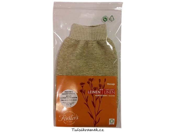 forsters masazni rukavice bio len 2 strany hrubosti