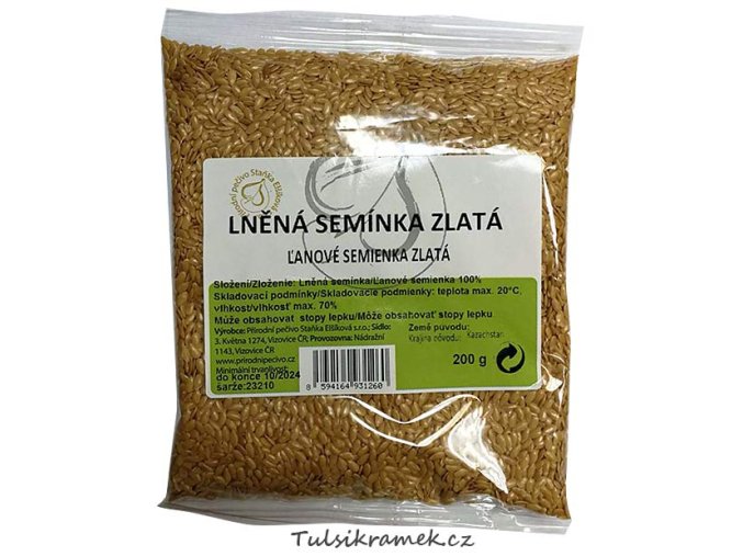 lněná semínka zlatá
