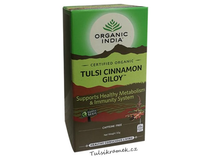 organic india tulsi se skorici a amritou