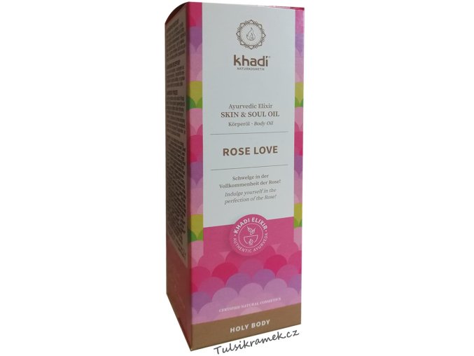 khadi elixir olej růže láska