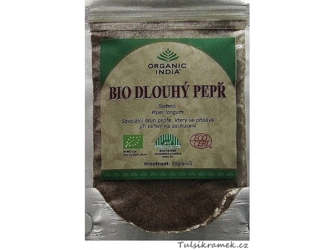 DLOUHÝ PEPŘ BIO mletý 50g