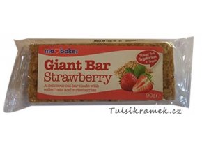 GIANT BAR OBŘÍ OVESNÁ TYČINKA JAHODOVÁ 90g