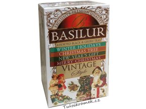 basilur vanocni kolekce cernych a zeleneho caje