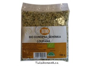 bio konopna seminka loupana prirodni pecivo