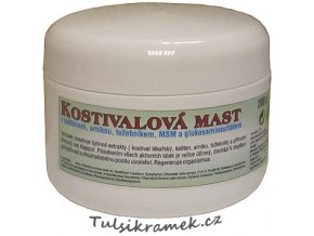 KOSTIVALOVÁ MAST S KAŠTANEM, ARNIKOU, TUŽEBNÍKEM, MSM A GLUKOSAMINSULFÁTEM 220g