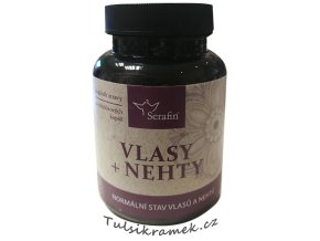 kapsle vlasy nehty Serafin