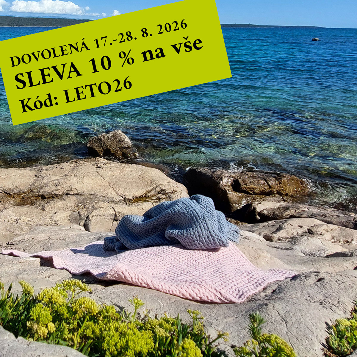 Máme právě pár dní dovolenou - a vy SLEVU!