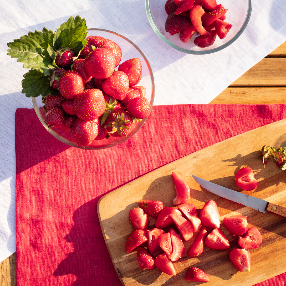 Červený len jako posel léta - jahodového, višňového i třešňového…