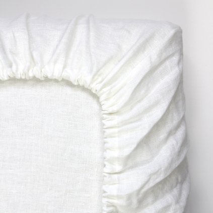 lnene prosteradlo comfort snow bile