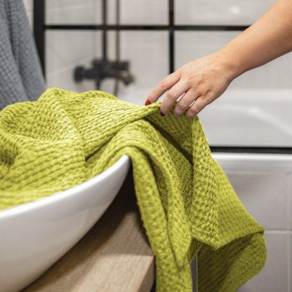 vaflovy rucnik pistaciova 5