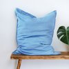 Lněný povlak na polštář COMFORT BABY BLUE