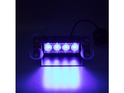 PREDATOR LED vnitřní, 4x3W, 12-24V, modrý, 146mm