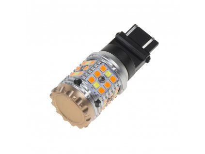 LED T20 (3157) bílá/oranžová, CAN-BUS, 12V, 40LED/3030SMD