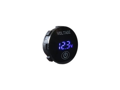 Digitální voltmetr 5-36V modrý s ukazatelem stavu baterie