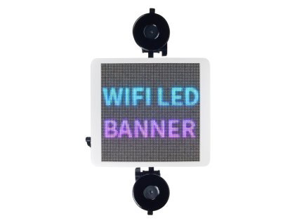 Wifi LED banner – plnobarevný displej s vysokým jasem 21,5 cm x 19,5 cm