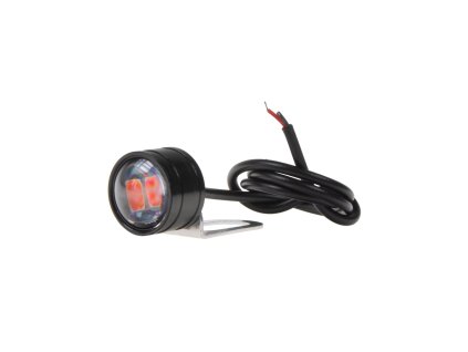 LED světlo poziční 21mm, 12V, červená (není vodotěsné)